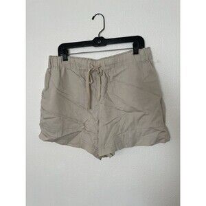 Hilary Radley Women's Lightweight Pull-on Mid Rise Beige Large